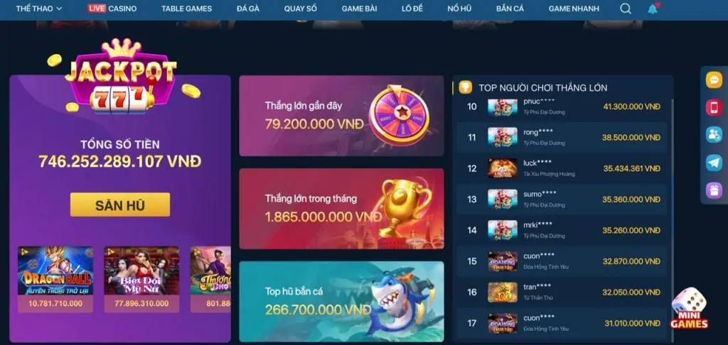 Hoàn trả hàng ngày khi chơi bắn cá